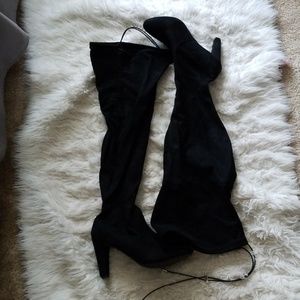thigh high boots "wide calf"